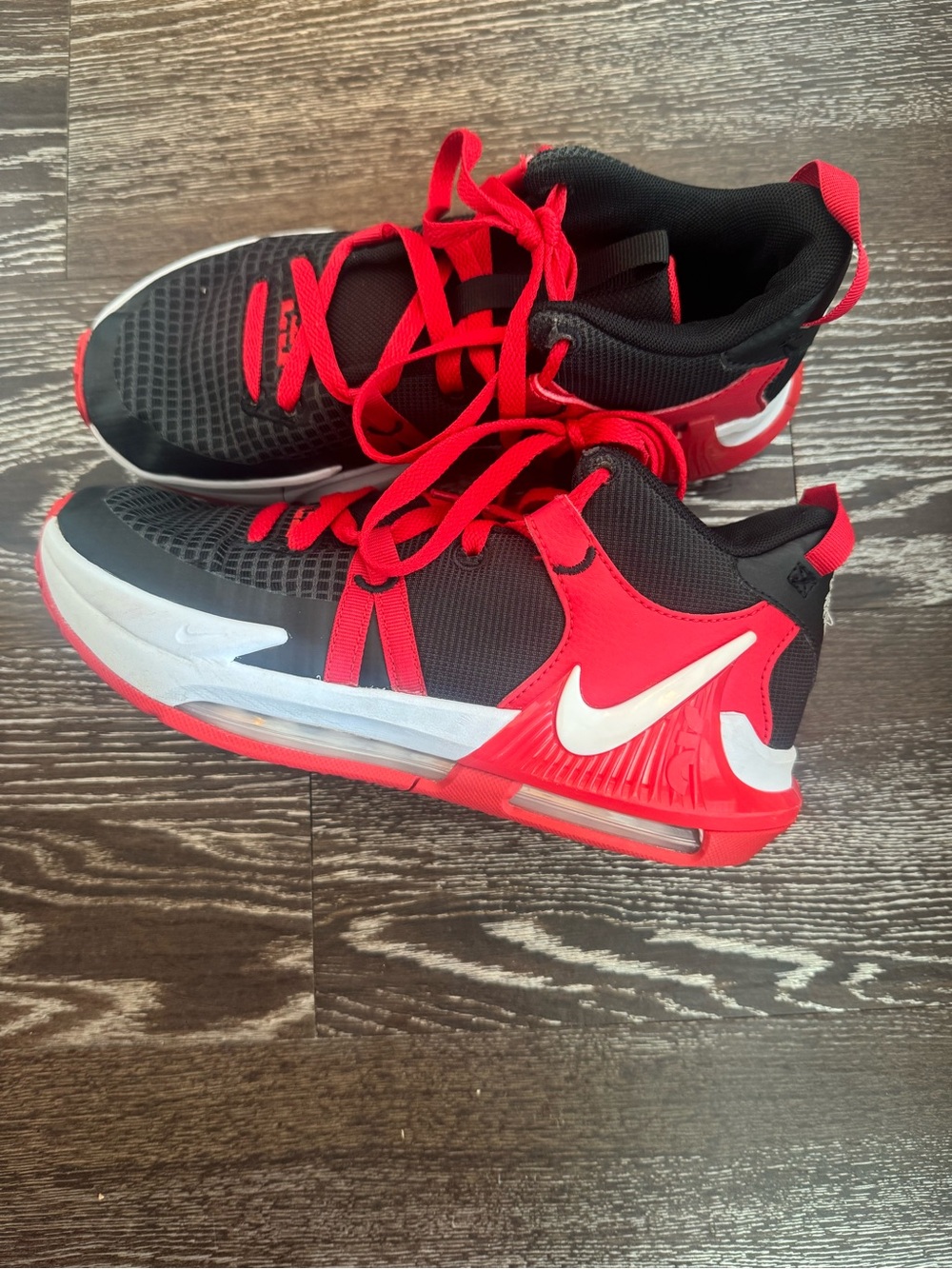 Nike Kids' Red and Black Basketball Sneakers